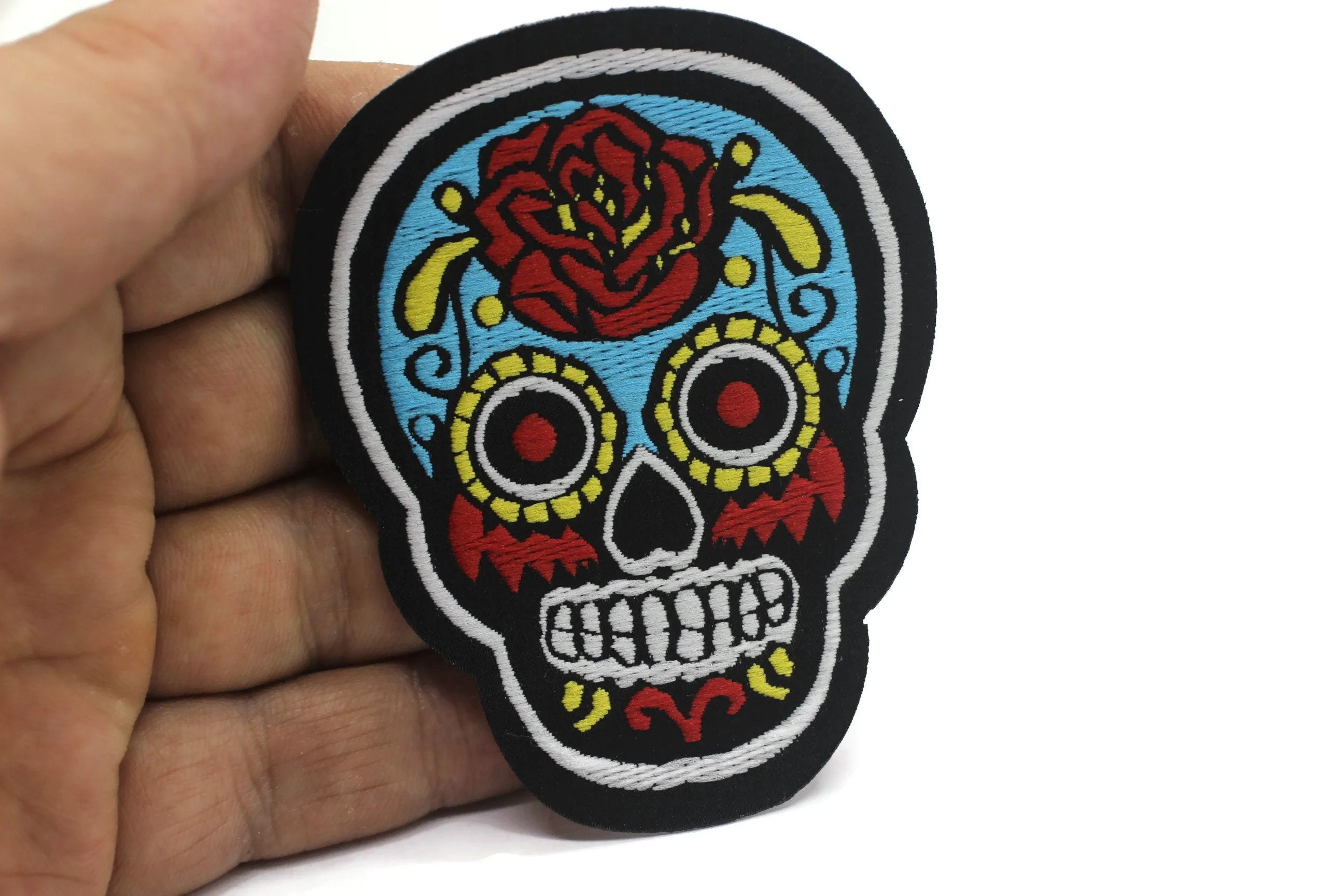 10 Pcs Dia De Los Muertos Patch Iron On Patch Embroidery, Custom Patch, High Quality Sew On Badge for Denim, Sew On Patch, Applique