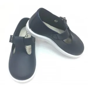 20200 Navy T-Bar Shoe