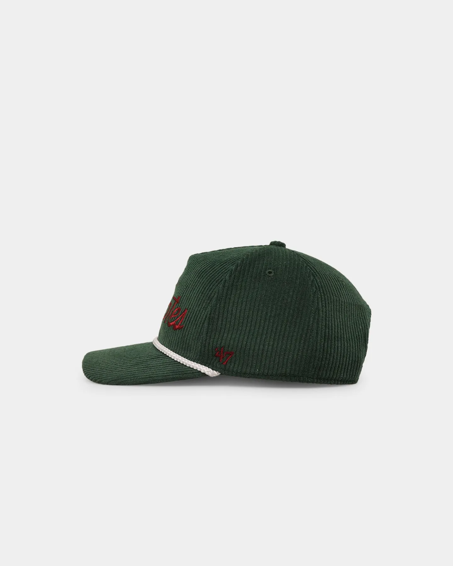 47 Brand Arizona Coyotes 'NHL Corduroy Team Script' Corduroy Crossrope 47 Hitch Snapback Dark Green