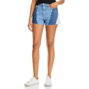 AQUA Ladies Patchwork Denim Cutoffs, Jean Shorts, Size 27, NWT!!