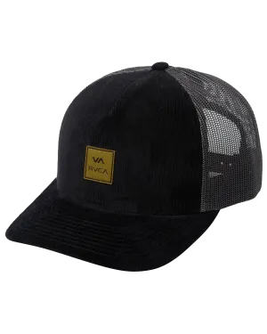 ATW Cord Trucker Cap in Black