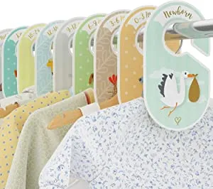 Baby Wardrobe Dividers - 18 x Closet Organiser Hangers