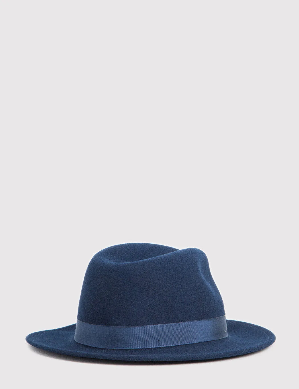 Bailey Curtis Widebrim Fedora Hat - Navy Blue