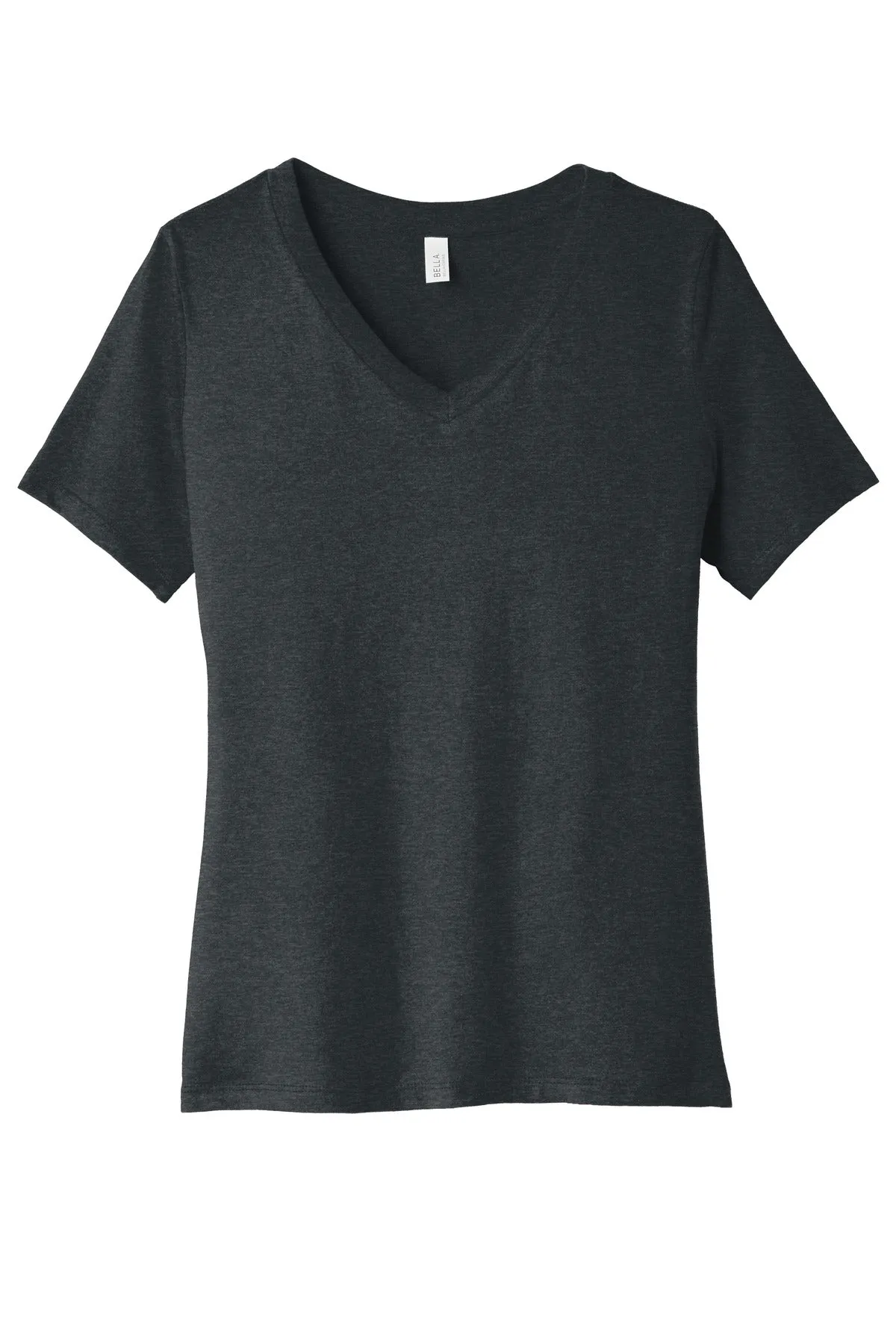 BELLA CANVAS Women's Relaxed Heather CVC V-Neck Tee BC6405CVC