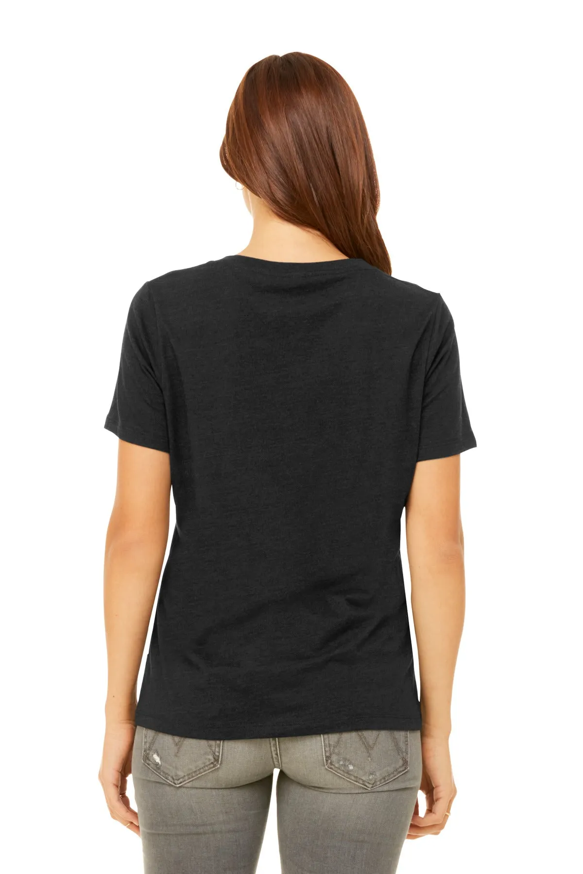 BELLA CANVAS Women's Relaxed Heather CVC V-Neck Tee BC6405CVC