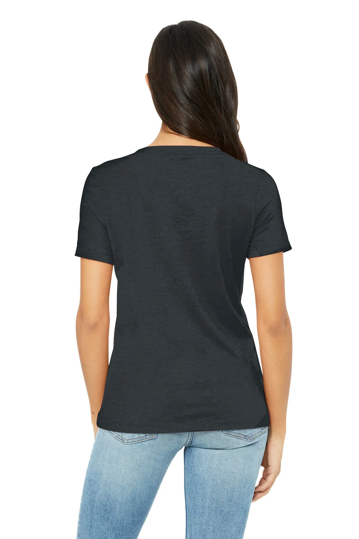 BELLA CANVAS Women's Relaxed Heather CVC V-Neck Tee BC6405CVC