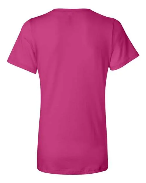 BELLA   CANVAS Women's Relaxed Jersey V-Neck Tee