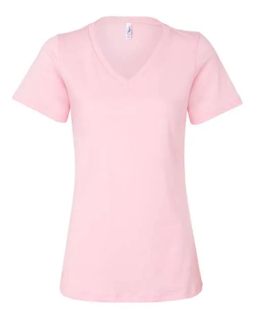 BELLA   CANVAS Women's Relaxed Jersey V-Neck Tee