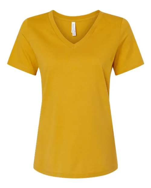 BELLA   CANVAS Women's Relaxed Jersey V-Neck Tee