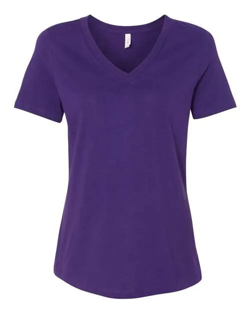 BELLA   CANVAS Women's Relaxed Jersey V-Neck Tee