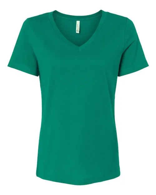 BELLA   CANVAS Women's Relaxed Jersey V-Neck Tee