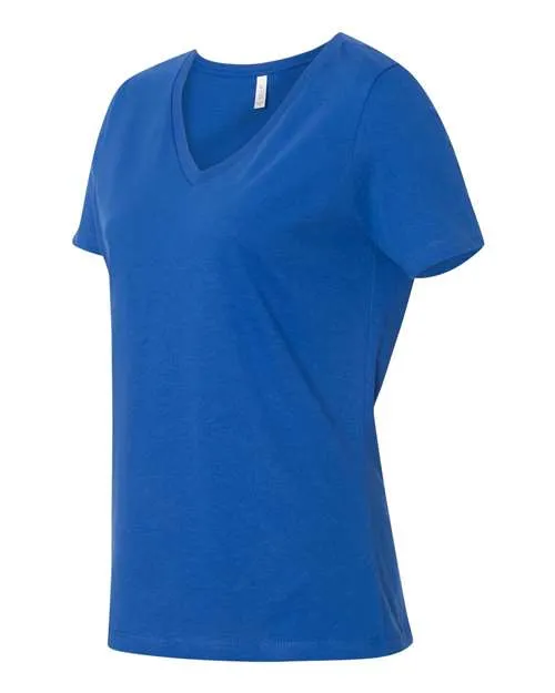 BELLA   CANVAS Women's Relaxed Jersey V-Neck Tee