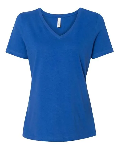 BELLA   CANVAS Women's Relaxed Jersey V-Neck Tee