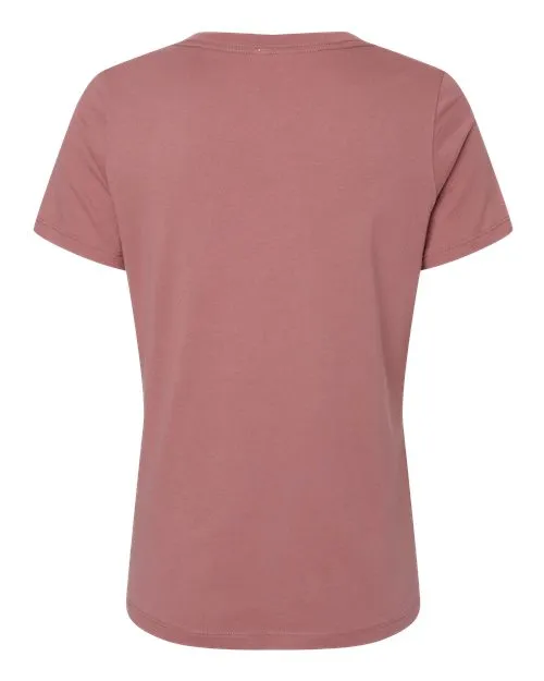 BELLA   CANVAS Women's Relaxed Jersey V-Neck Tee