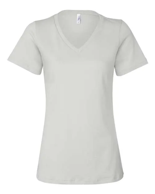 BELLA   CANVAS Women's Relaxed Jersey V-Neck Tee