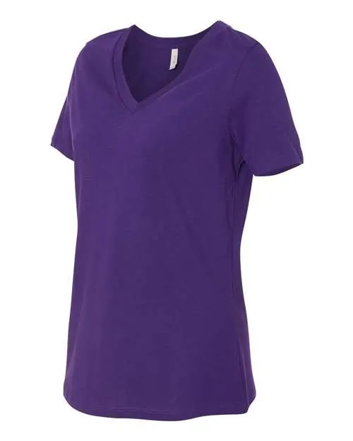 BELLA   CANVAS Women's Relaxed Jersey V-Neck Tee