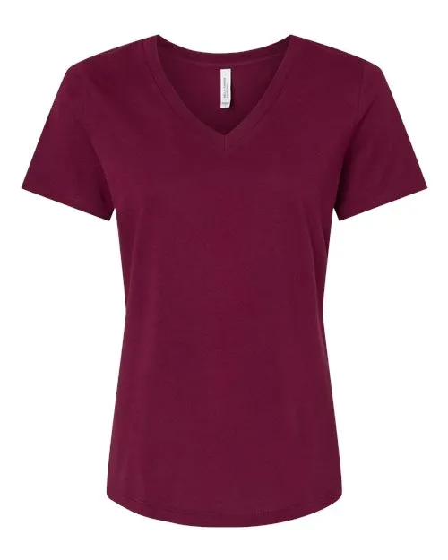 BELLA   CANVAS Women's Relaxed Jersey V-Neck Tee