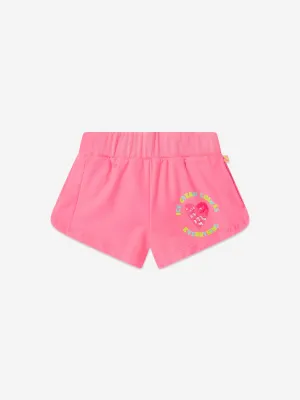 Billieblush Girls French Terry Shorts in Pink