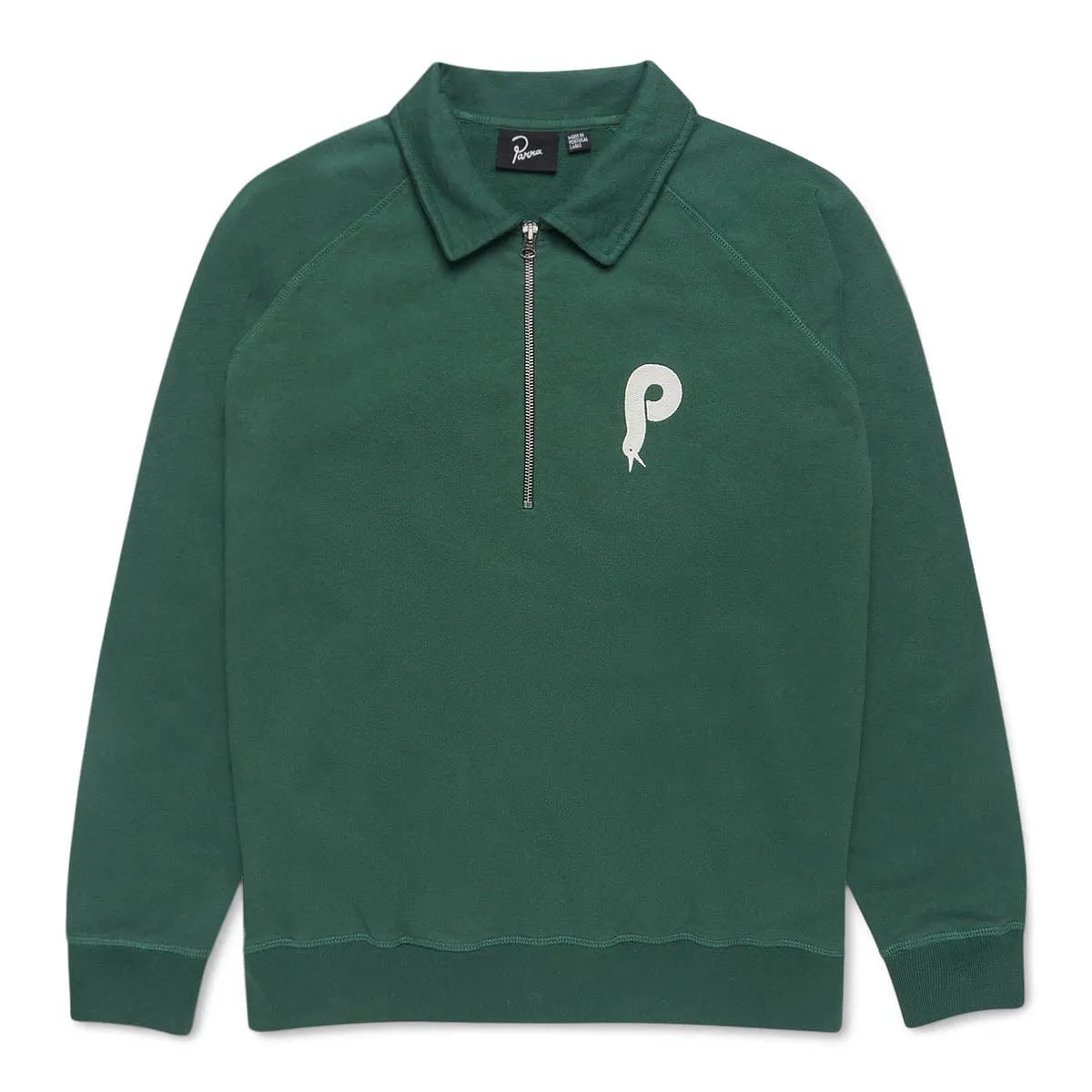 BIRDFACE FRONT P HALF ZIP POLO SWEATSHIRT