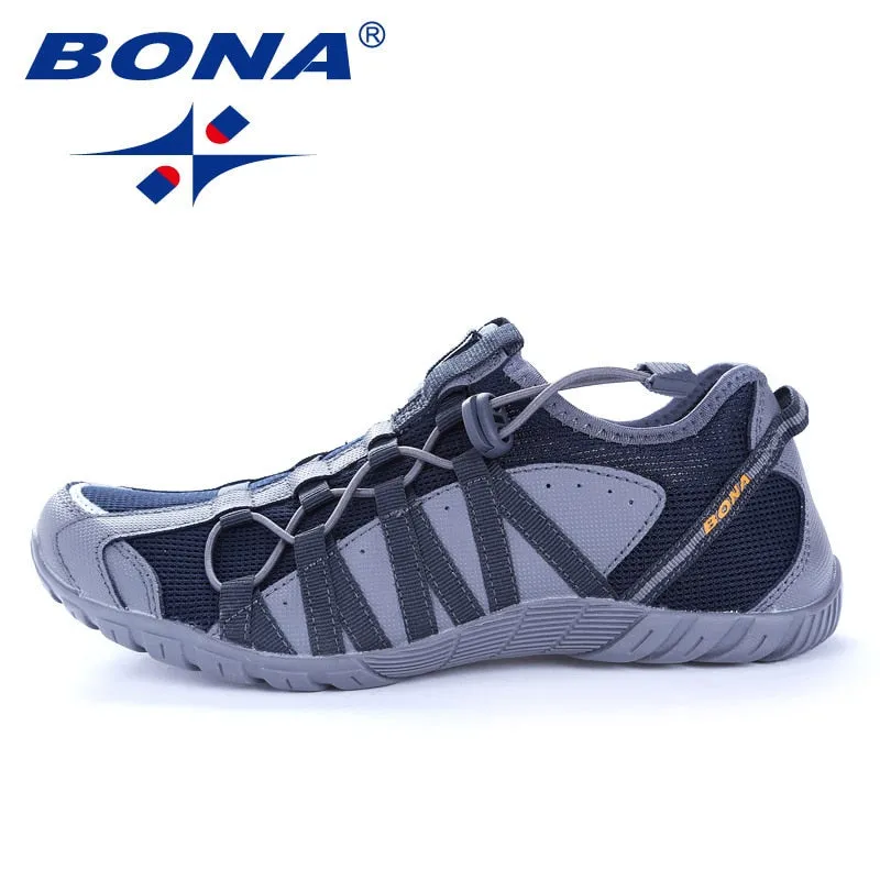 BONA Super Light Breathable Rubber Sole Running Shoes for Men