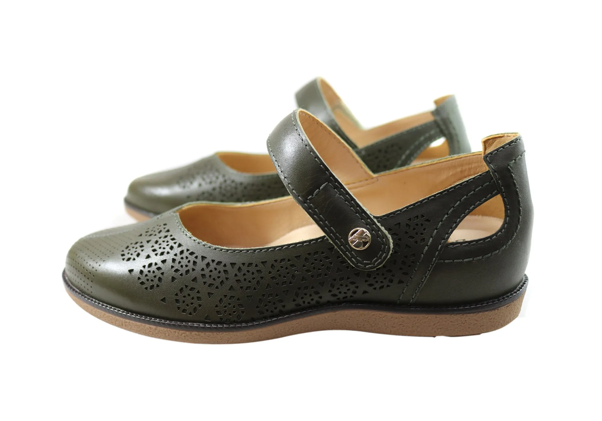 Bottero Laura Womens Comfortable Leather Shoes Made In Brazil