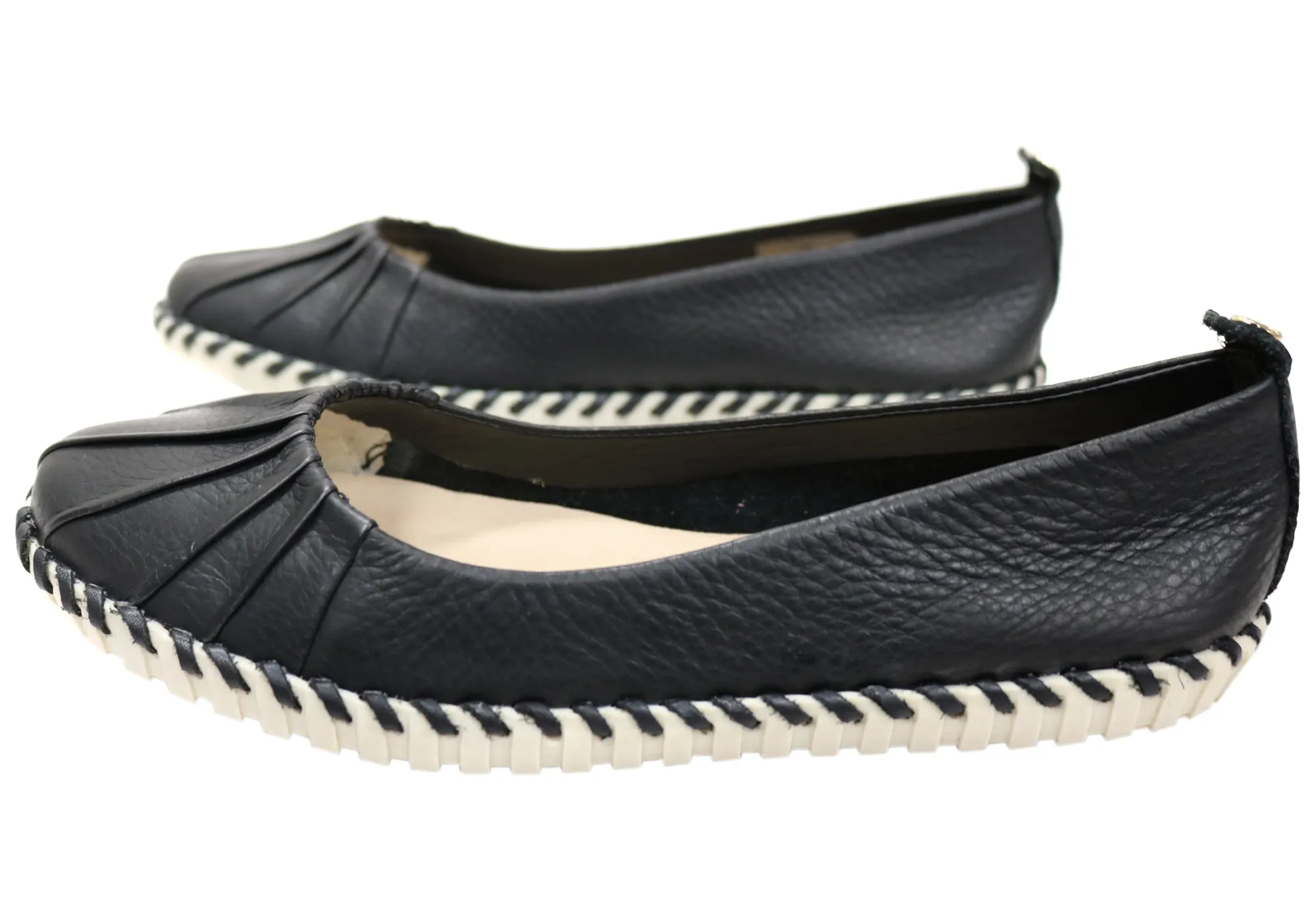 Bottero Namibia Womens Comfortable Leather Flats Shoes Made In Brazil