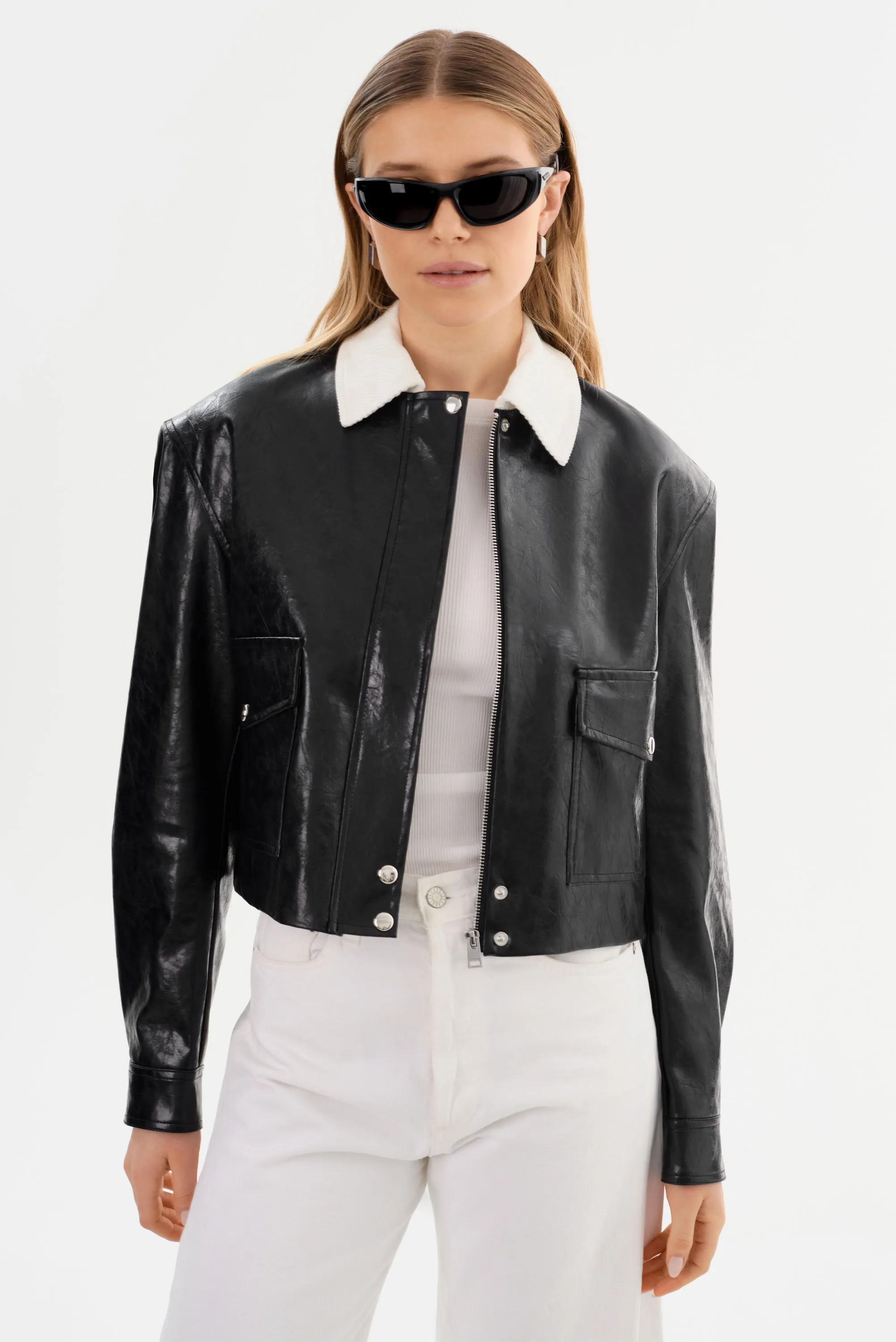 BRAYLIN | Faux Leather Jacket