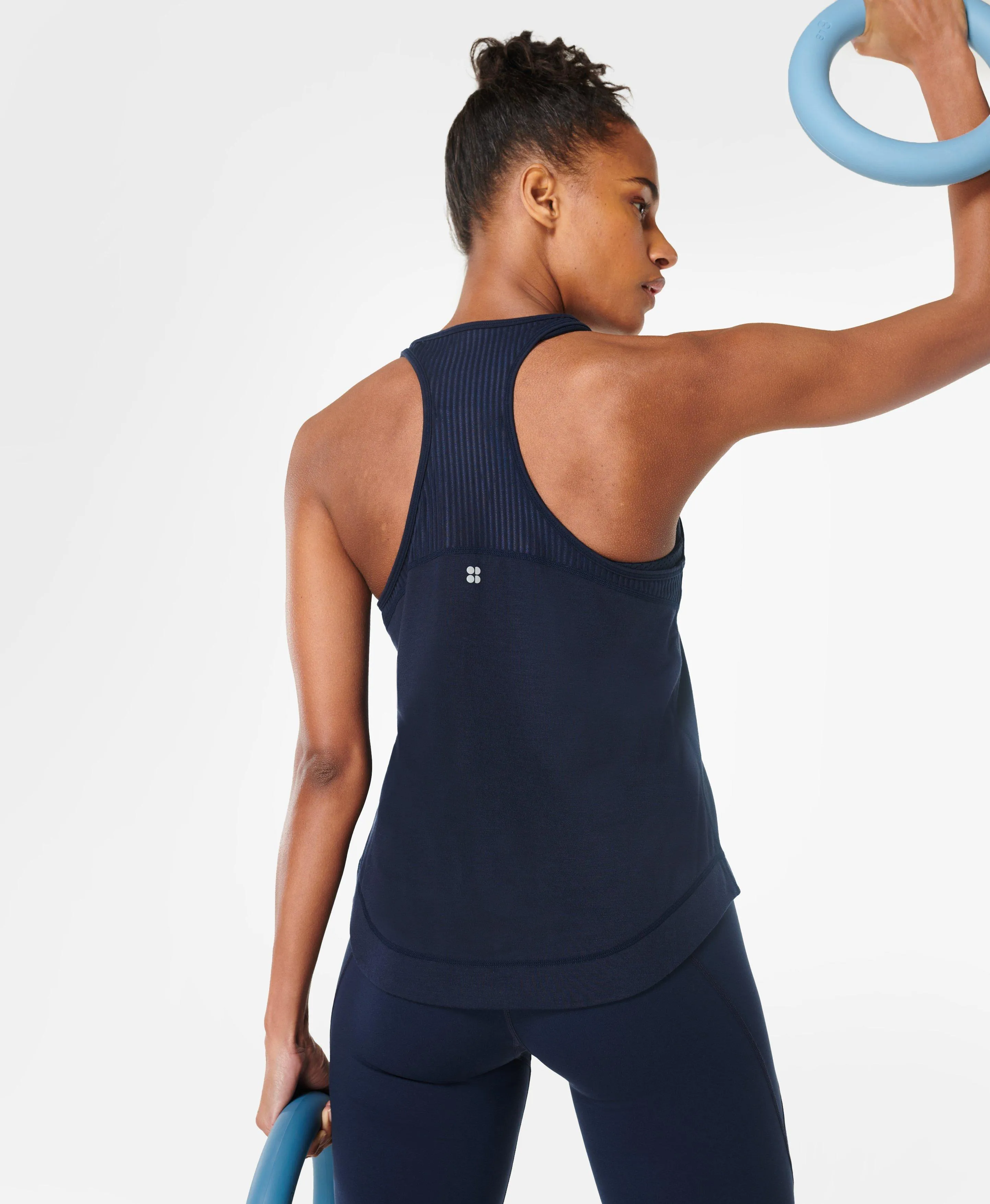 Breathe Easy Run Tank Top Sb8023 Navy-Blue