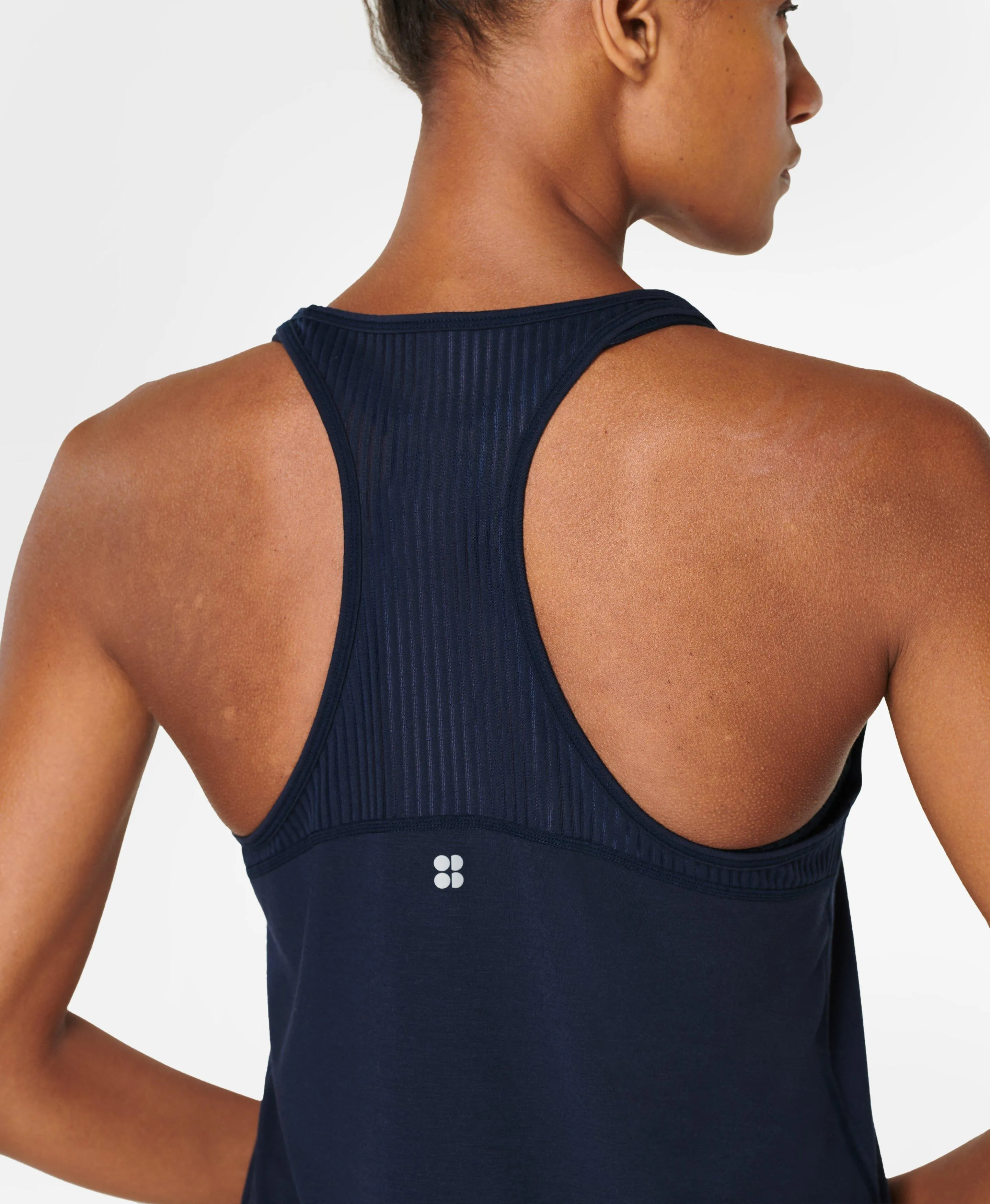 Breathe Easy Run Tank Top Sb8023 Navy-Blue