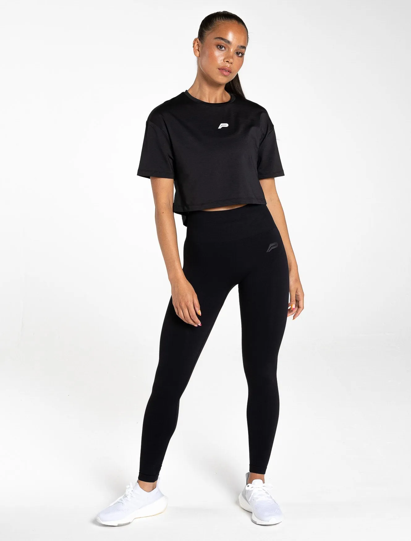 Breeze Crop T-Shirt - Black