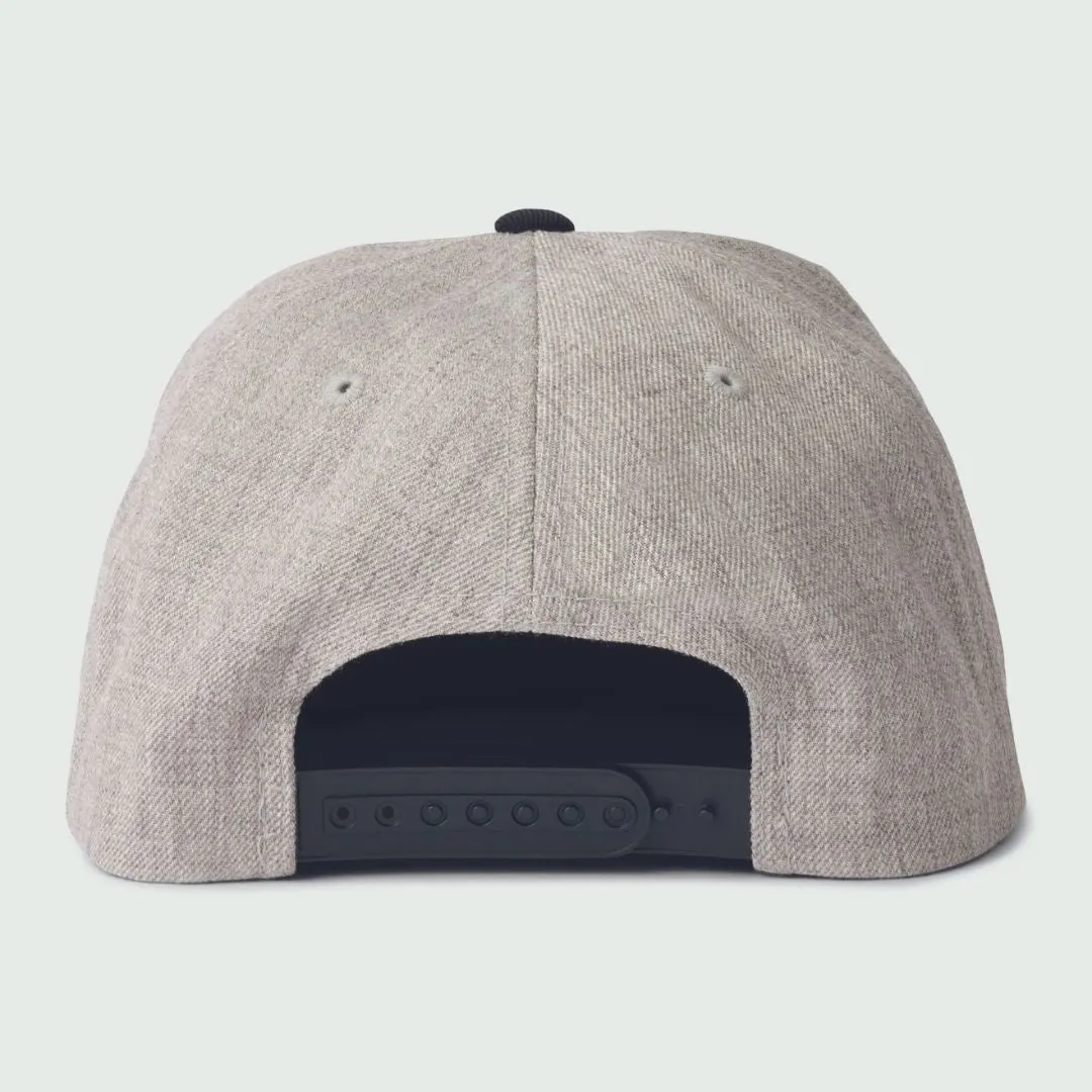 Brixton Oath III Snapback Light Heather Grey/Black