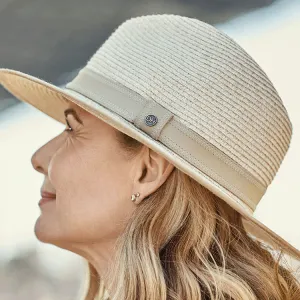 Canopy Bay by Deborah Hutton Portland Fedora - Mixed Wheat