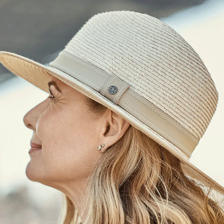 Canopy Bay by Deborah Hutton Portland Fedora - Mixed Wheat