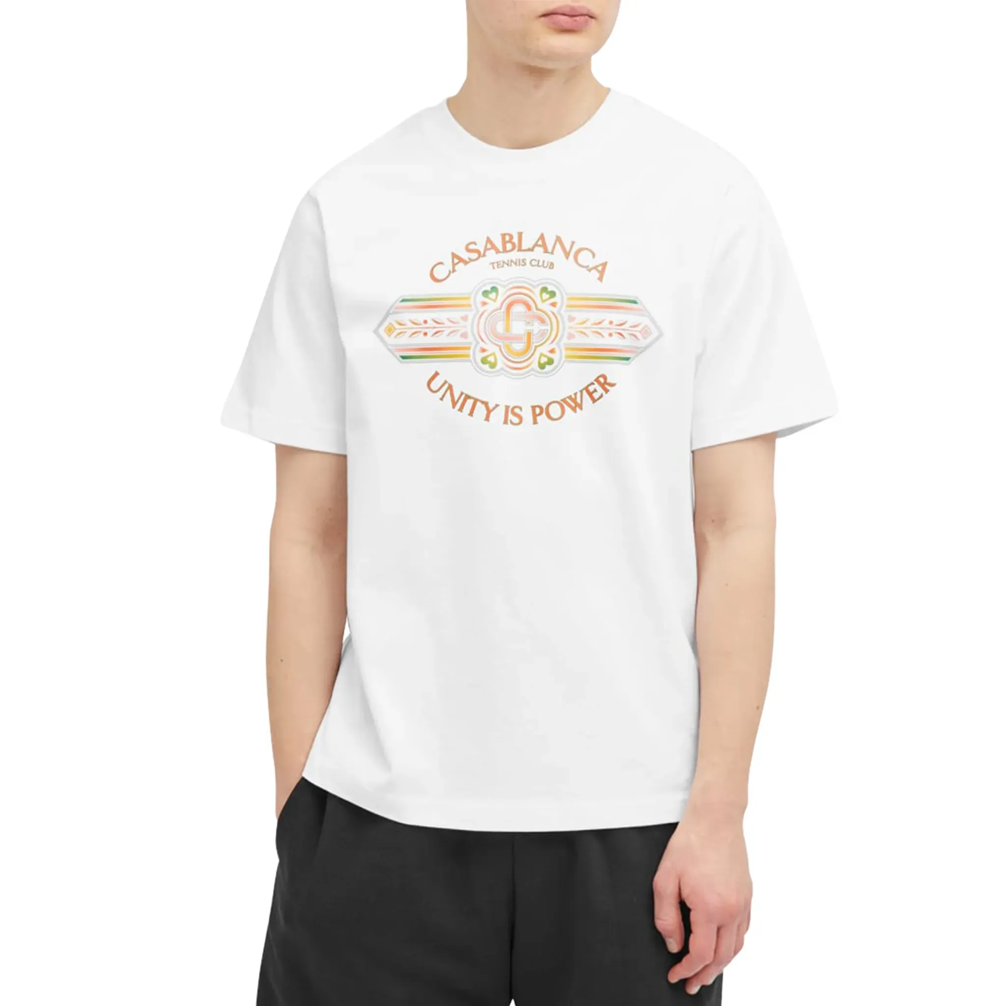 Casablanca Unity Is Power White T Shirt