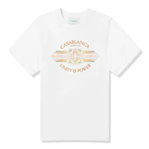 Casablanca Unity Is Power White T Shirt