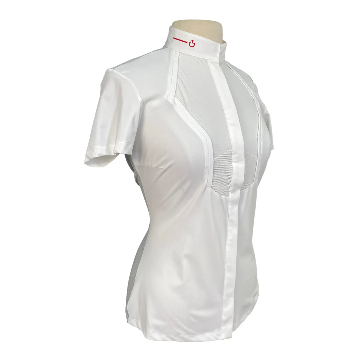 Cavalleria Toscana R-Evo Technical Knit Show Shirt in White - Woman's Small