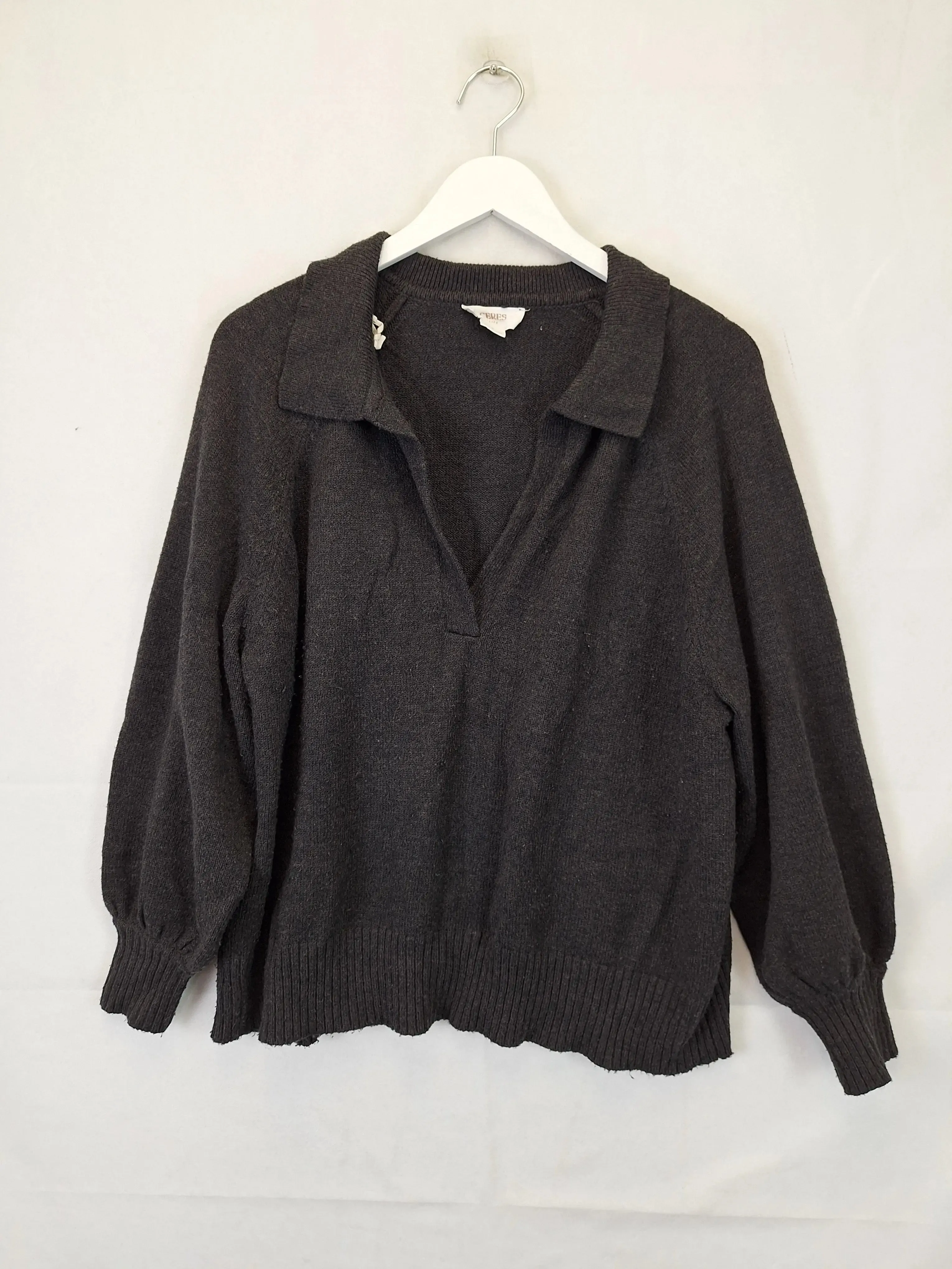 Ceres Life Cozy Collared Pullover Jumper Size S