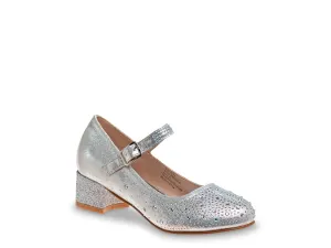 Children's shoes Badgley Mischka Jasmine Mary Jane, metallic silver