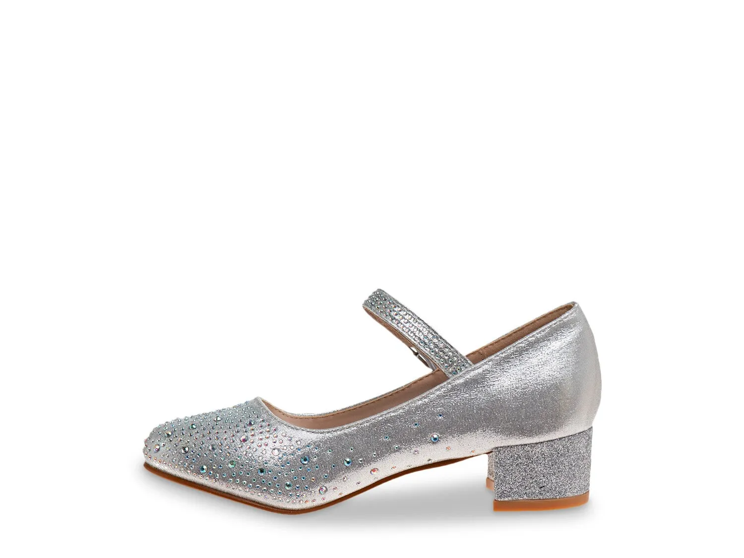 Children's shoes Badgley Mischka Jasmine Mary Jane, metallic silver