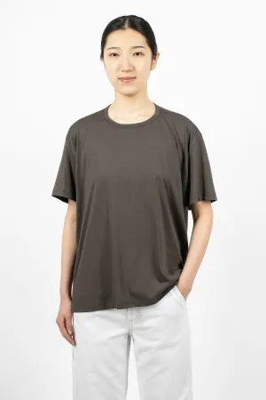 Circle Neck T-Shirt Washed Bark