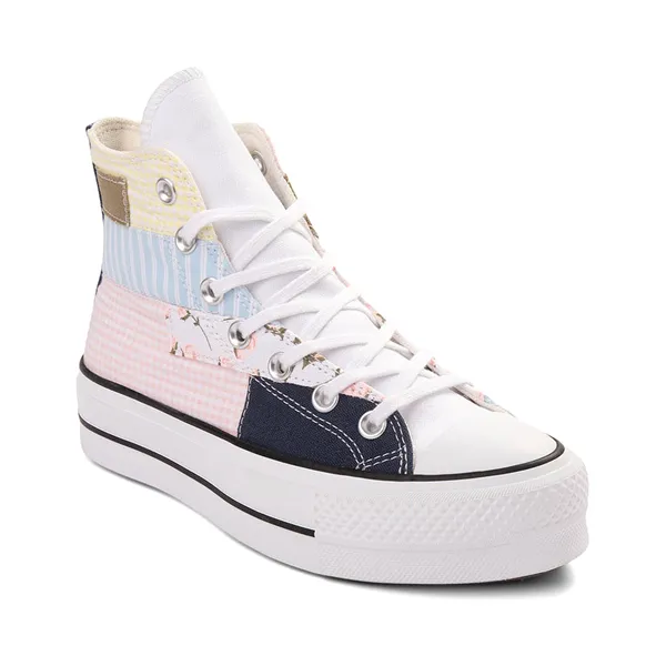 Converse Women's Chuck Taylor All Star Lift High Top Sneakers in Picnic Patchwork