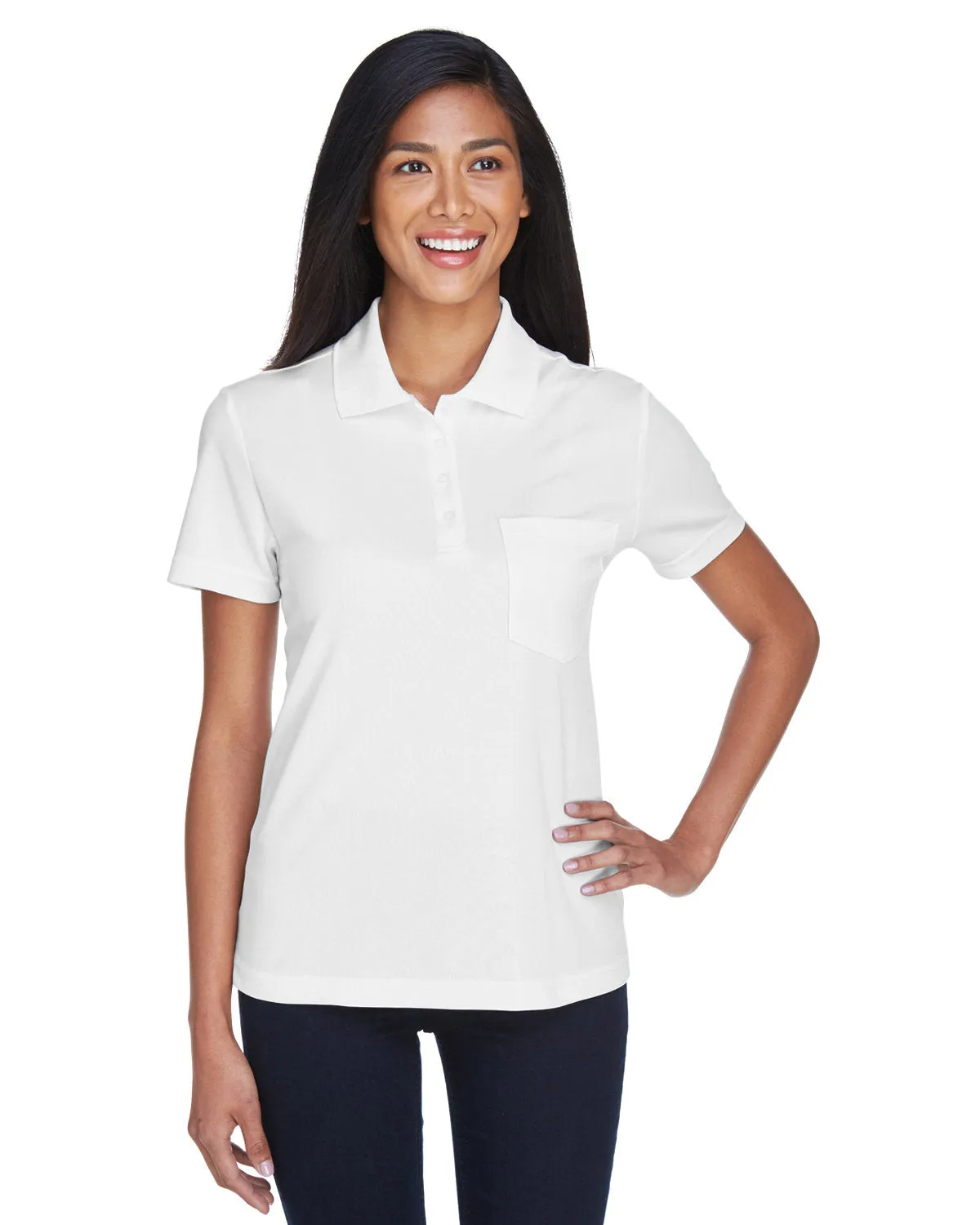 CORE365 Ladies' Origin Performance Piqué Polo with Pocket