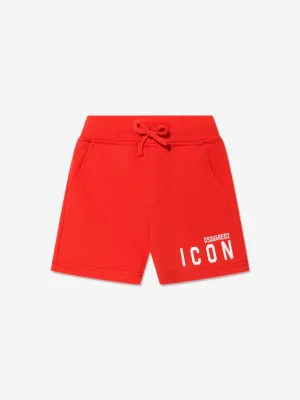 Dsquared2 Kids Icon Shorts In Orange