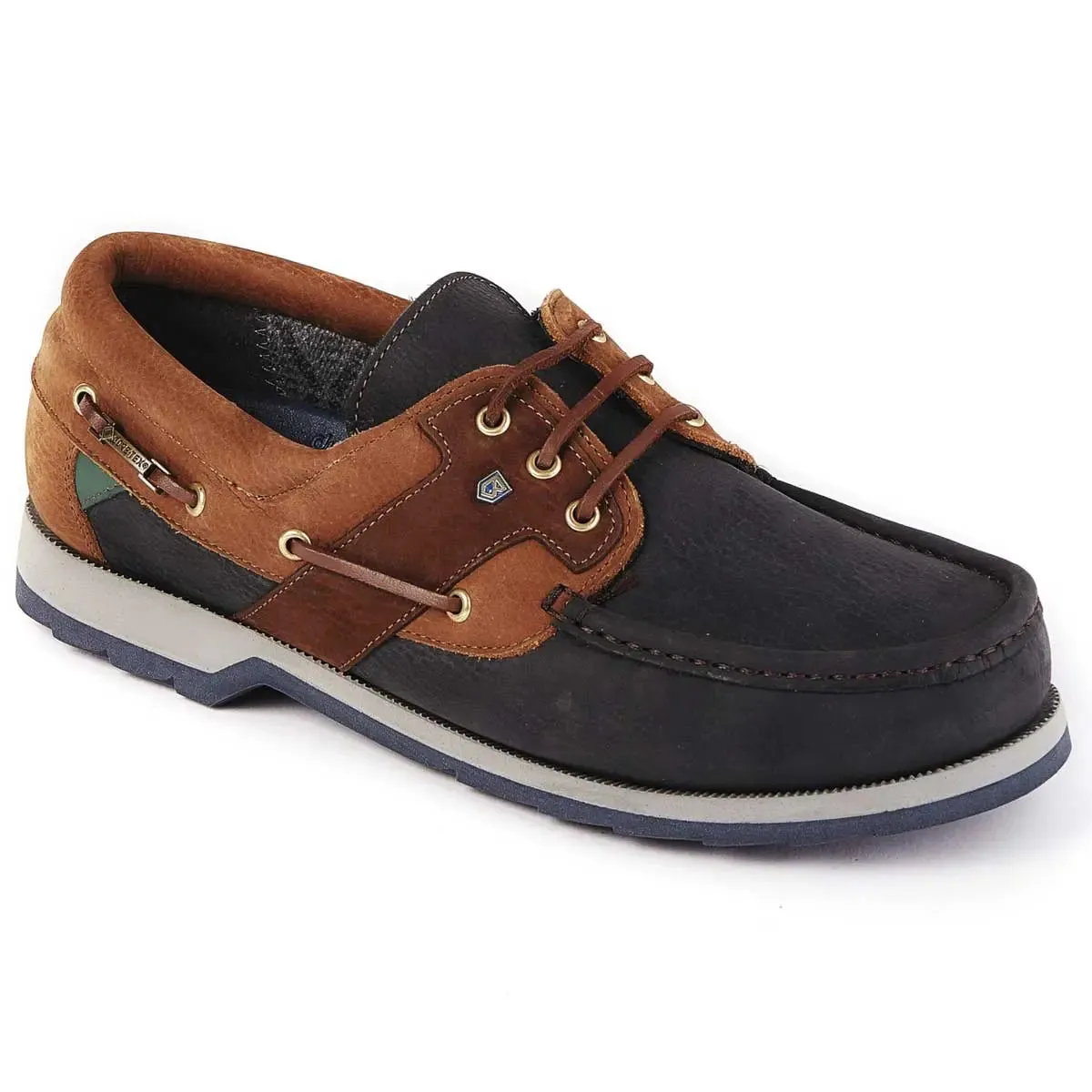 DUBARRY Clipper Deck Shoes - Men's Gore-Tex - Navy / Brown