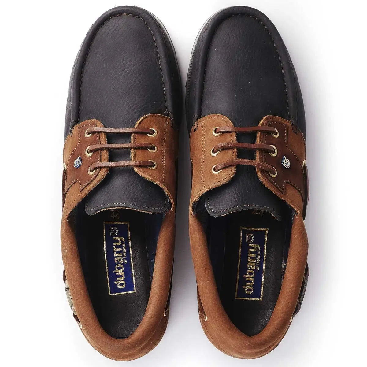 DUBARRY Clipper Deck Shoes - Men's Gore-Tex - Navy / Brown