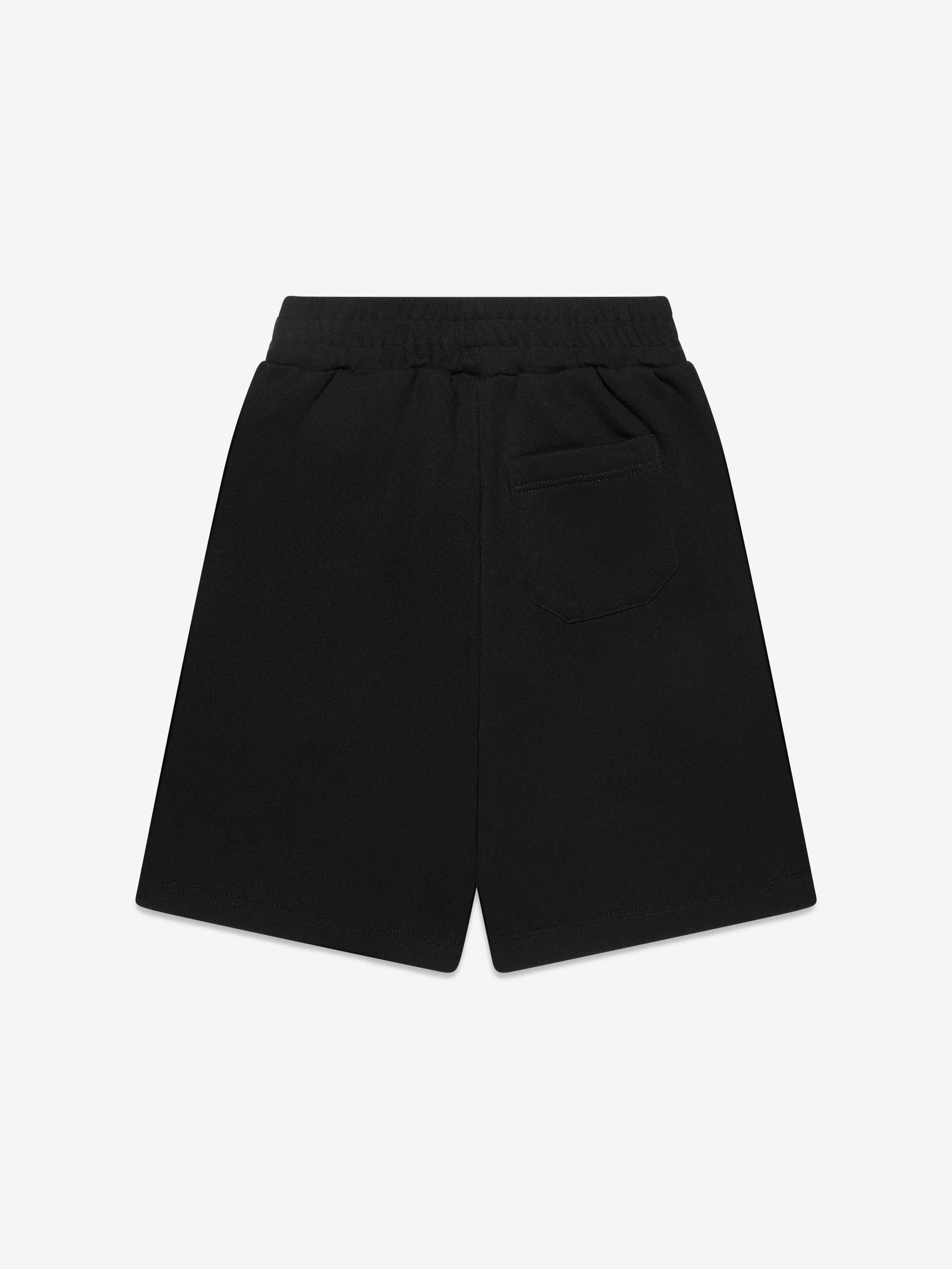 Golden Goose Boys Star Print Wide Leg Shorts in Black