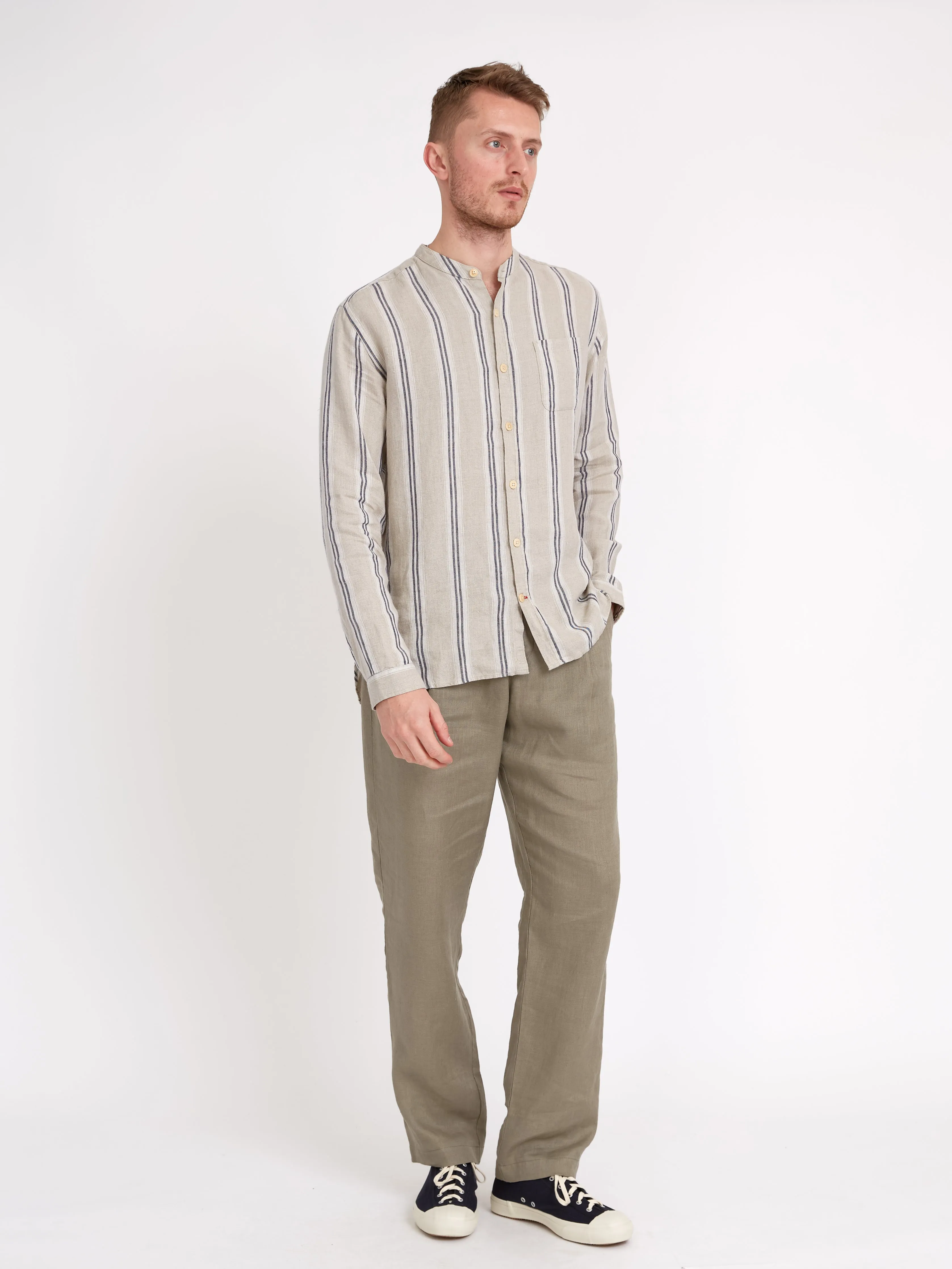 Grandad Shirt Loughlin Sand