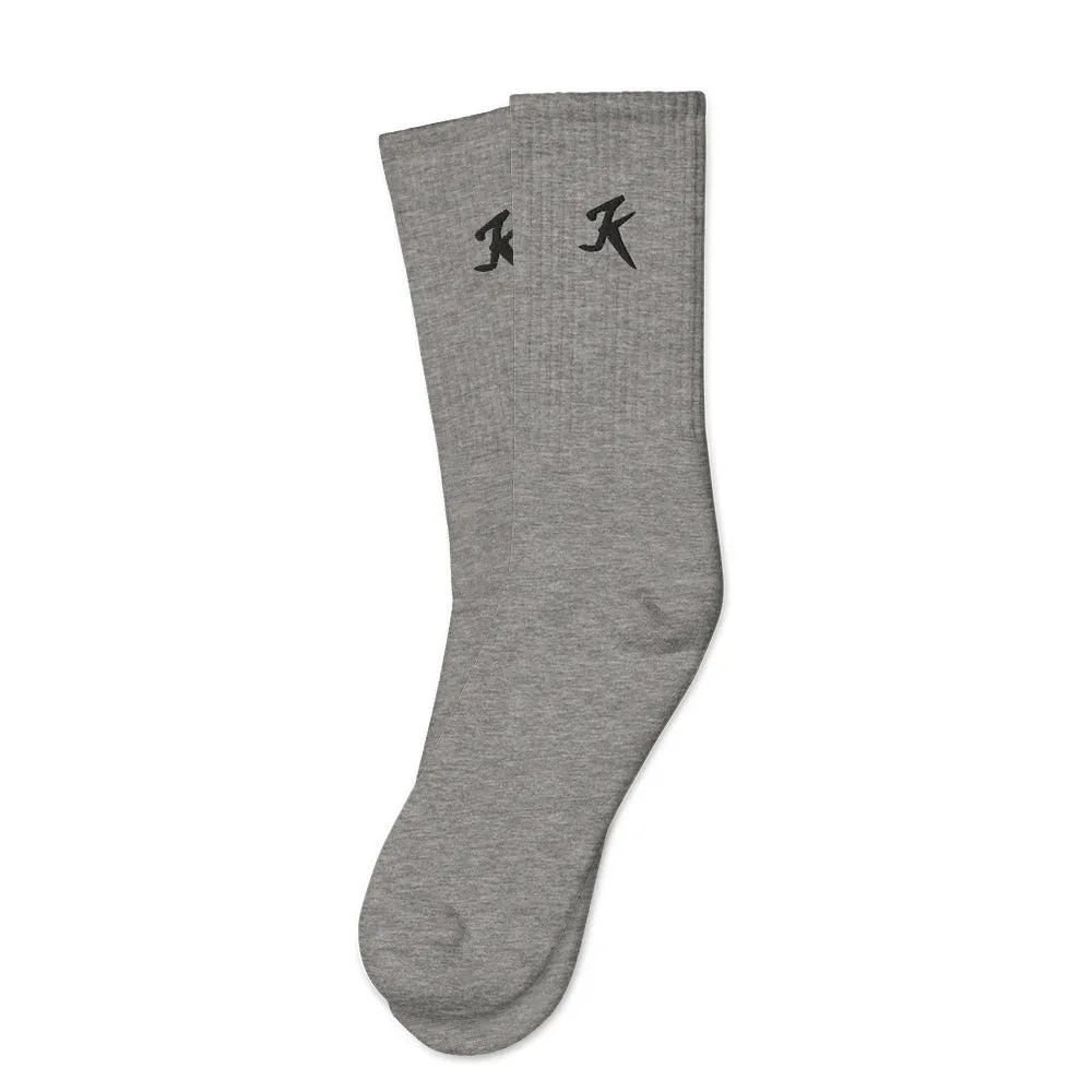 Grey Classic Crew Socks