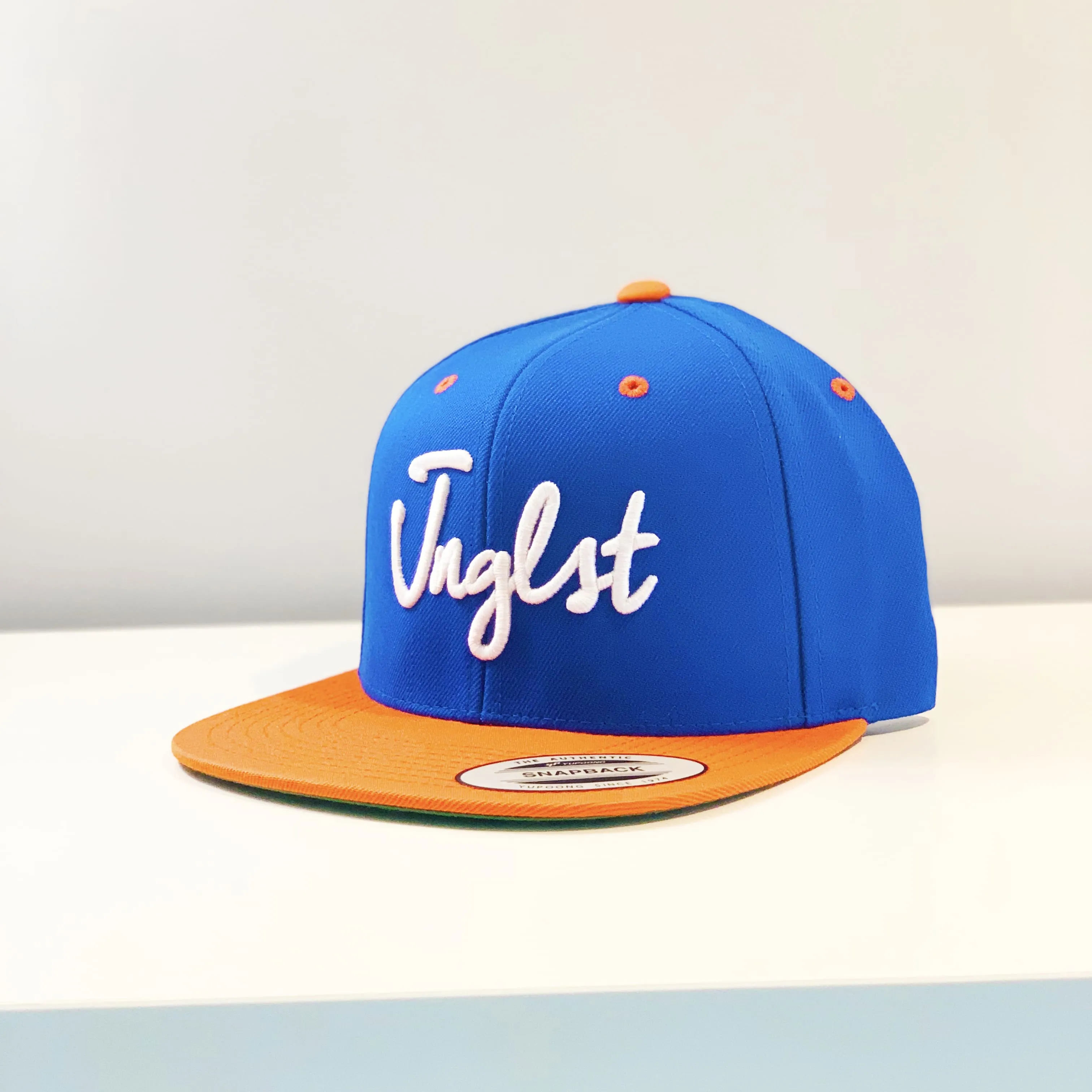 Jnglst 2Tone Royal Blue and Orange Snapback