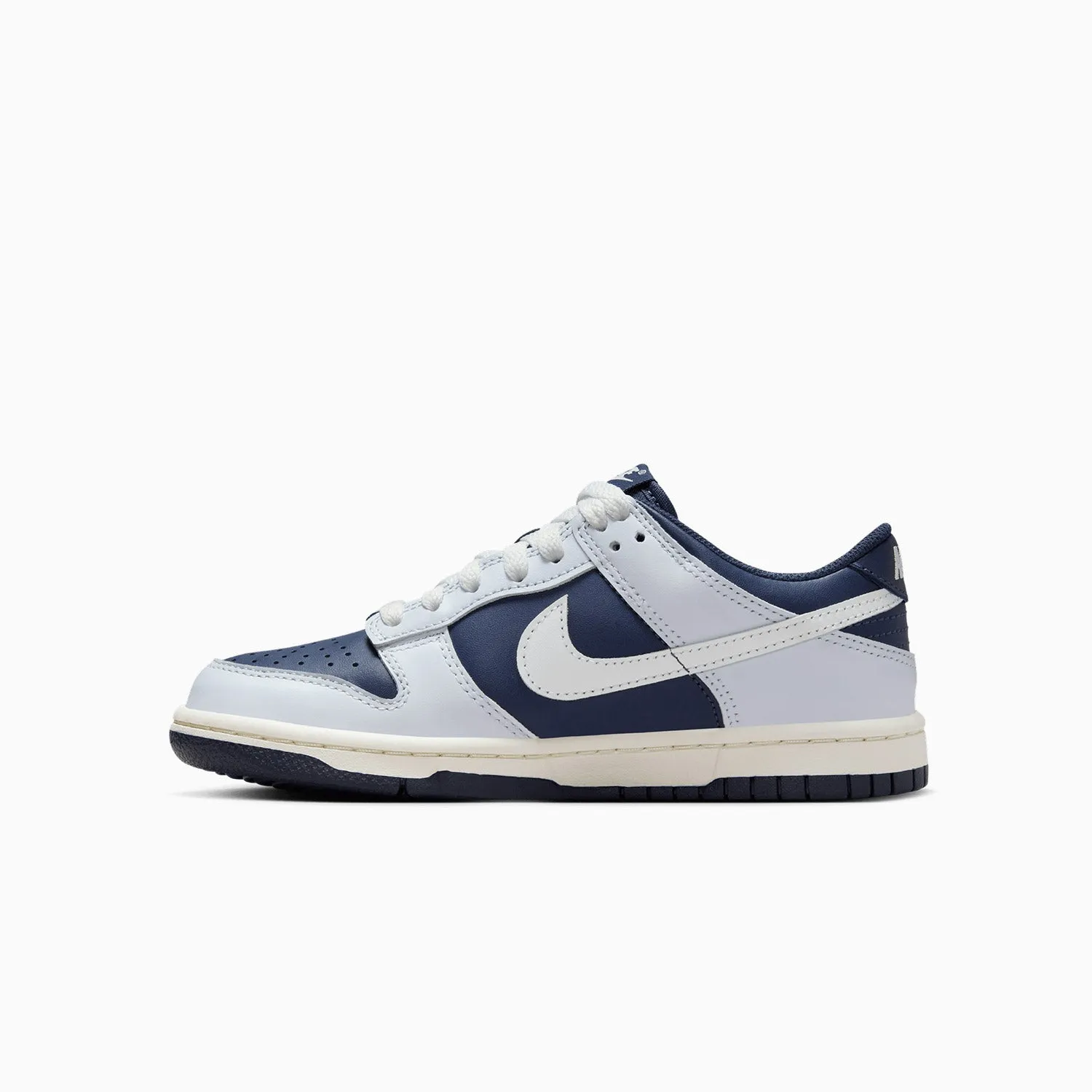 Kid's Dunk Low "Football Grey Midnight Navy" Grade School